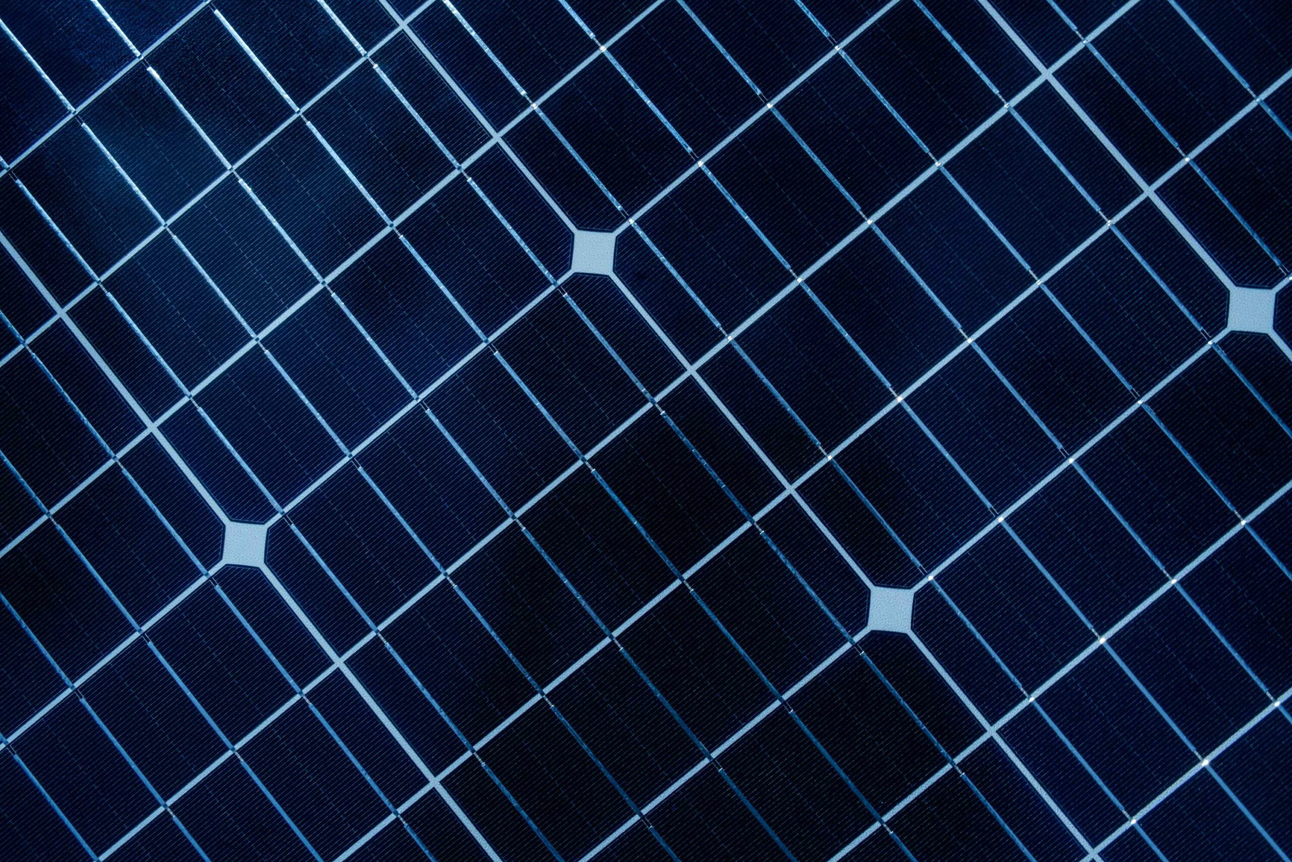 Close-up of solar panel