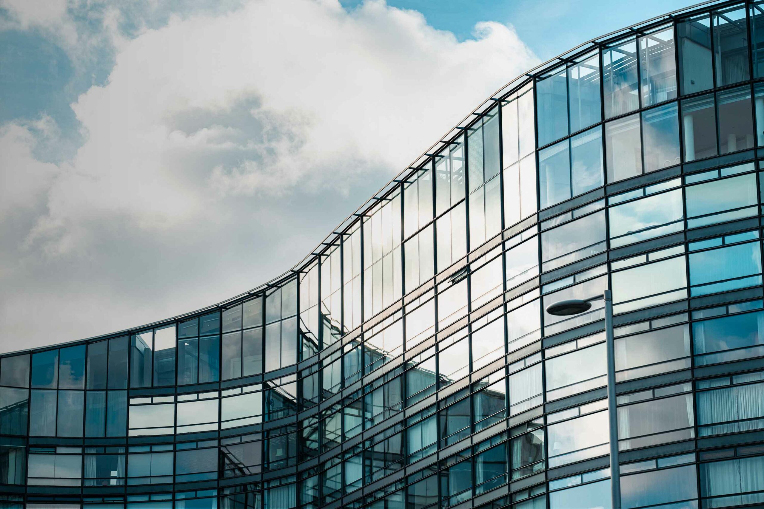 A modern office building detail
