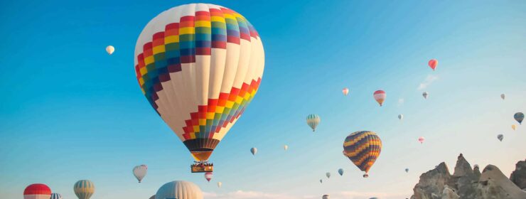 Hot air baloon in Cappadocia