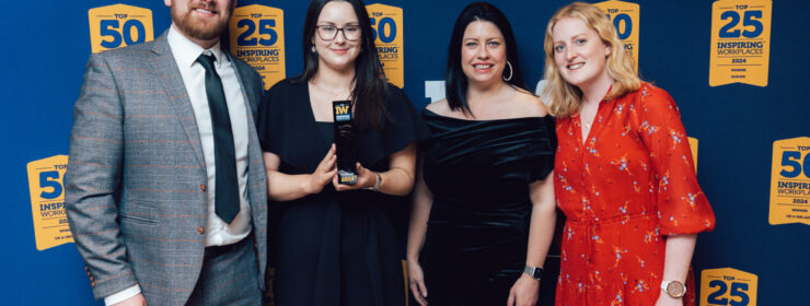 Top 50 Inspiring Workplaces 2024 Winner group photo|Top 50 Inspiring Workplaces 2024 Winner logo